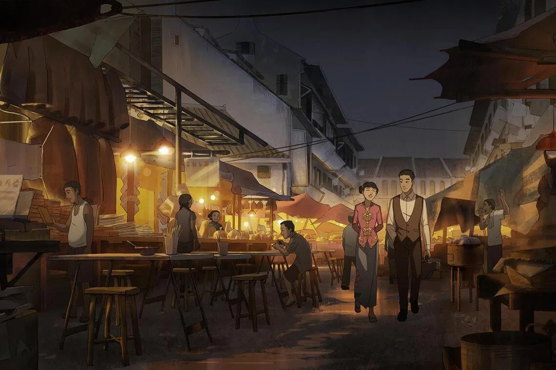 Images from upcoming feature film The Violinist, from Singapore animation studio Robot Playground Media. 