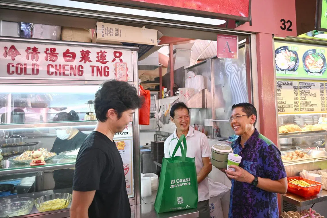 Minister in the Prime Minister's Office Dr Maliki Osman will be launching the East Coast Green Savers programme at Bedok Food Centre on Dec 7, 2024.