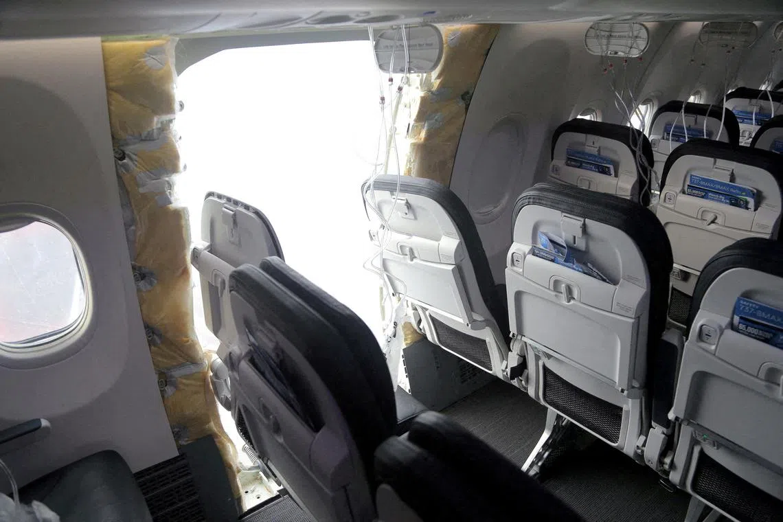 The door panel incident on an Alaska Airlines 737 Max 9 flight in January 2024 was another big blow.