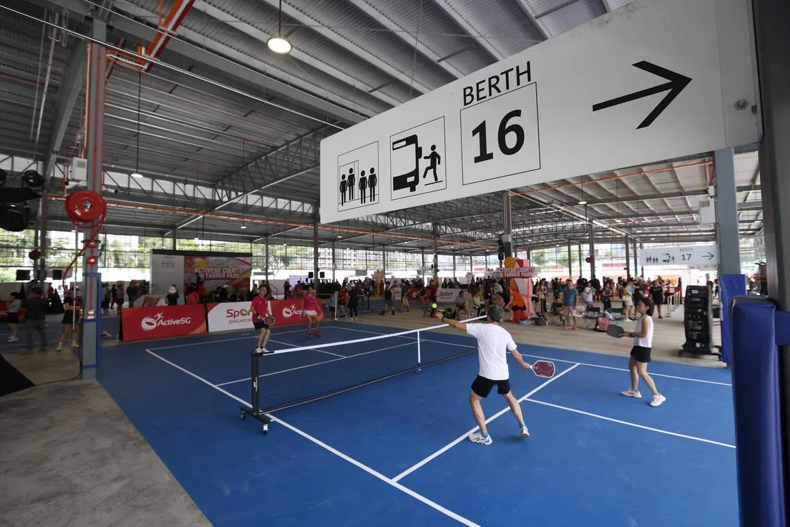 8 sheltered pickleball courts open to public from March 16 at Little India Bus Terminal