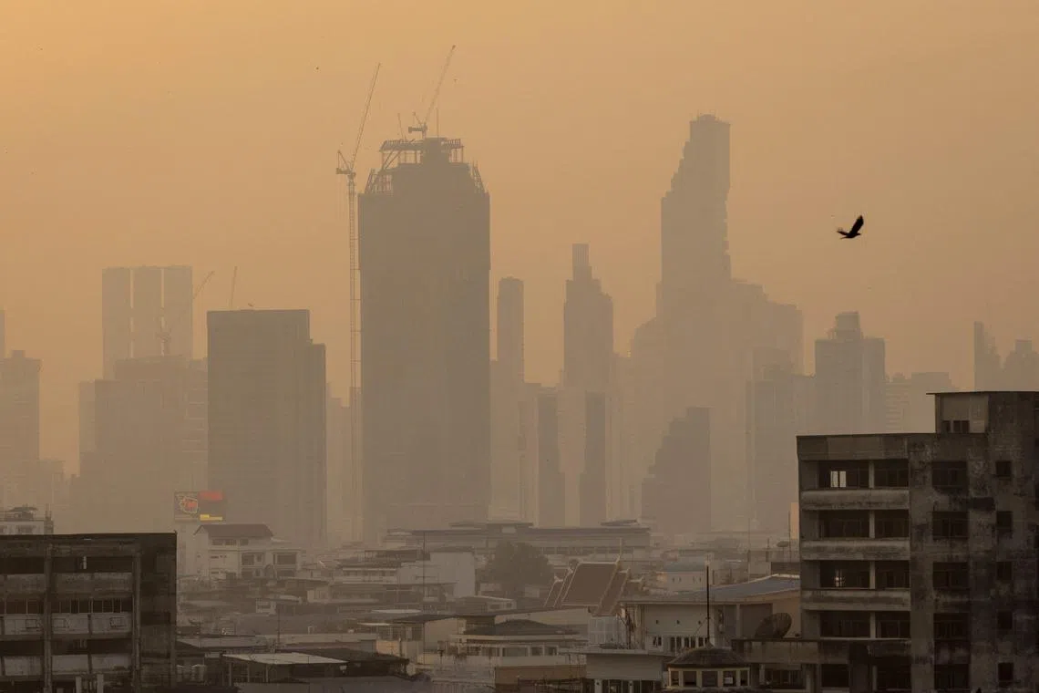 During another pollution peak in late January and early February, city authorities urged people to work from home.