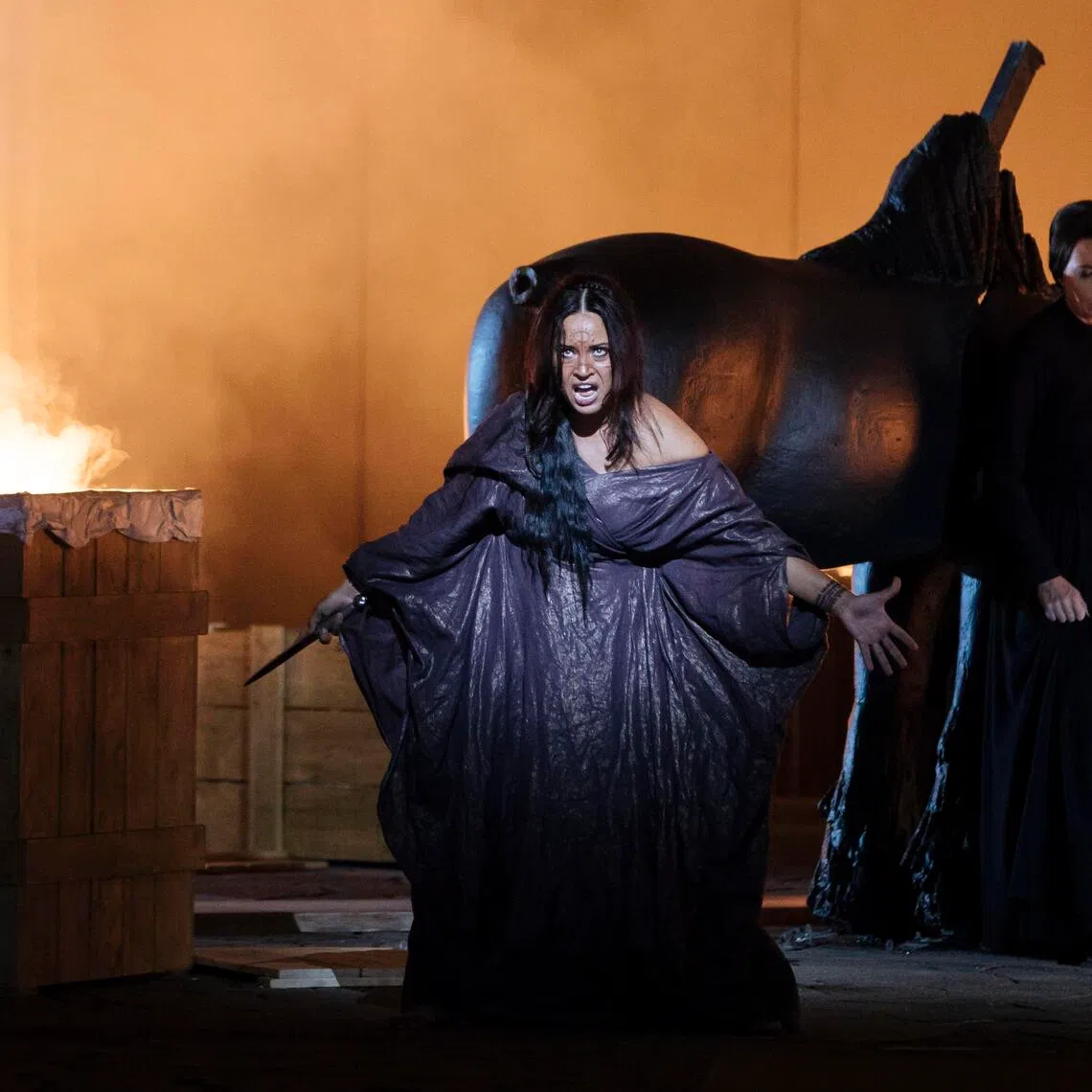 Press premiere of the opera 'Medea' by Luigi Cherubinis at the Berlin State Opera Unter den Linden, in Berlin, Germany, on Oct 1, 2018.