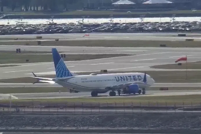 The Reagan Washington National Airport said operations were on hold as passengers on a United Airlines flight were being offloaded and bussed to the terminal.