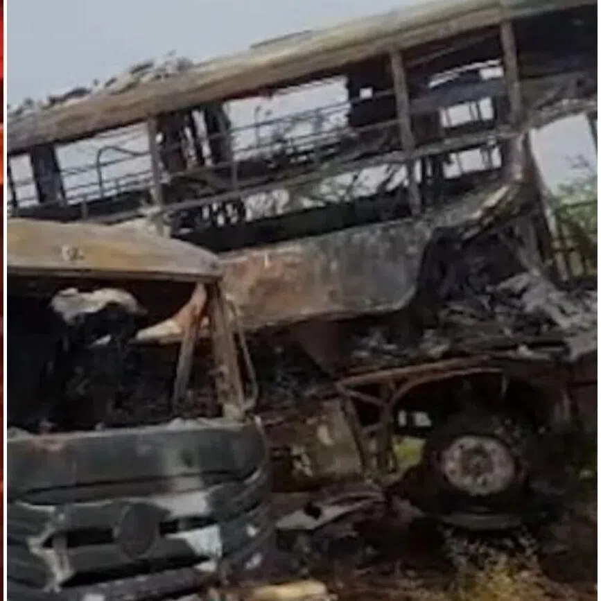 Six victims were reportedly burnt alive, while two succumbed to head injuries sustained in the crash.