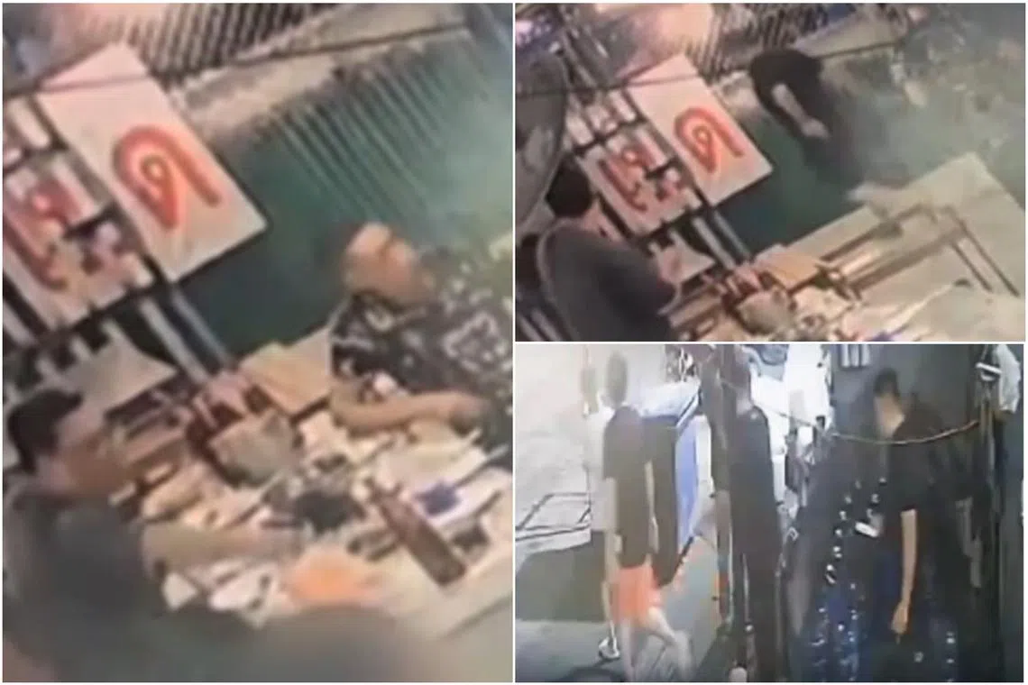 The four men recently fled a barbecue restaurant without paying their $43 bill.