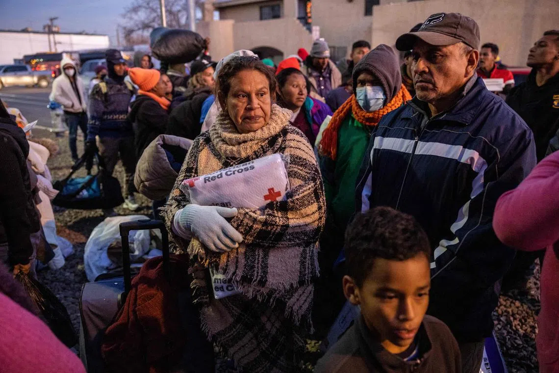 Thousands of asylum seekers have been lining up at the US-Mexico border ahead of the easing of restrictions.