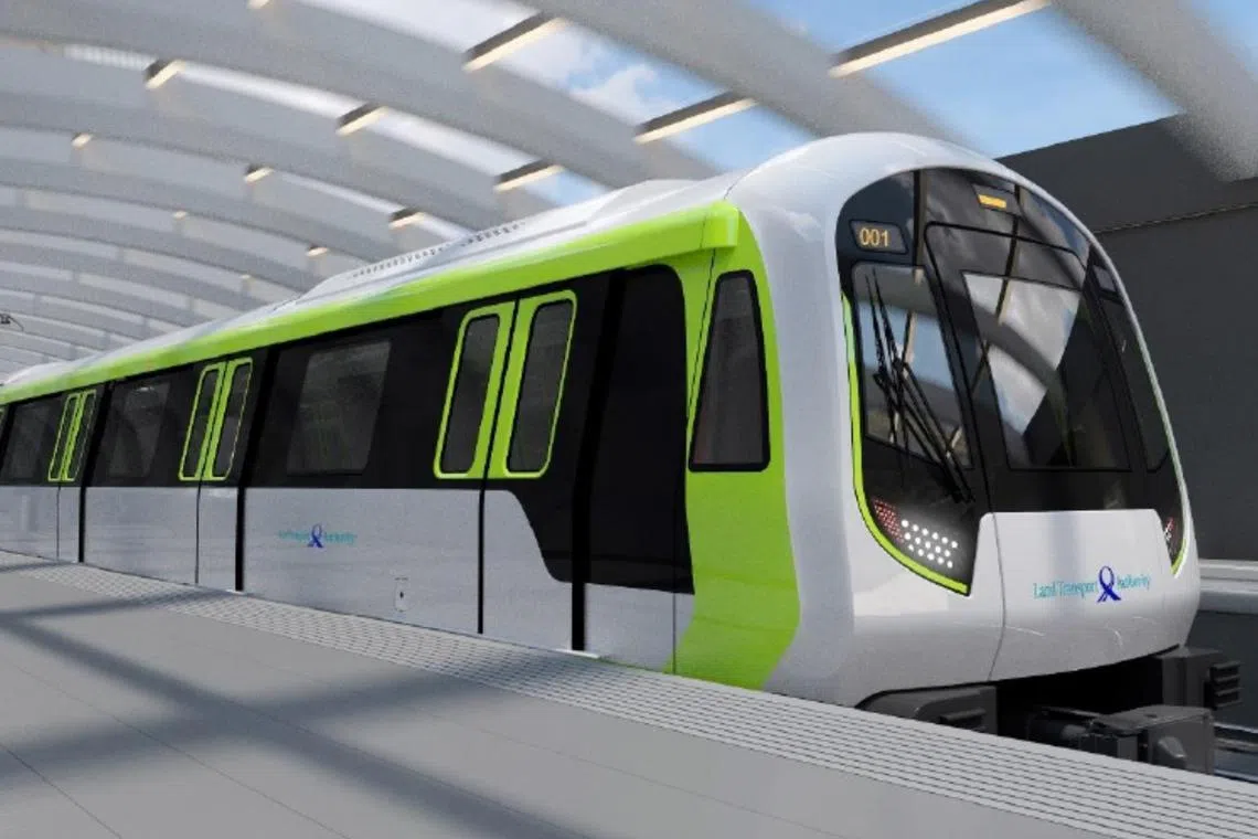 An artist's impression of the new Cross Island Line trains.