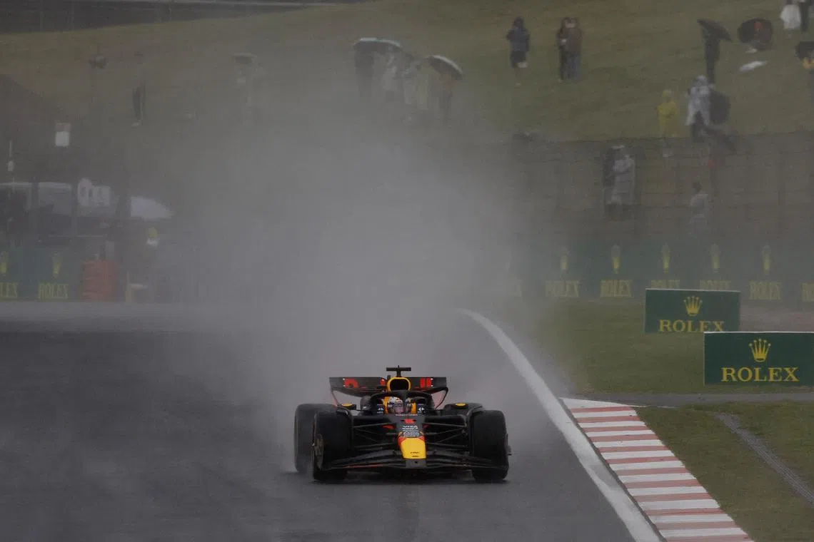 Formula One F1 - Chinese Grand Prix - Shanghai International Circuit, Shanghai, China - April 19, 2024 Red Bull's Max Verstappen during the sprint qualifying REUTERS/Tyrone Siu