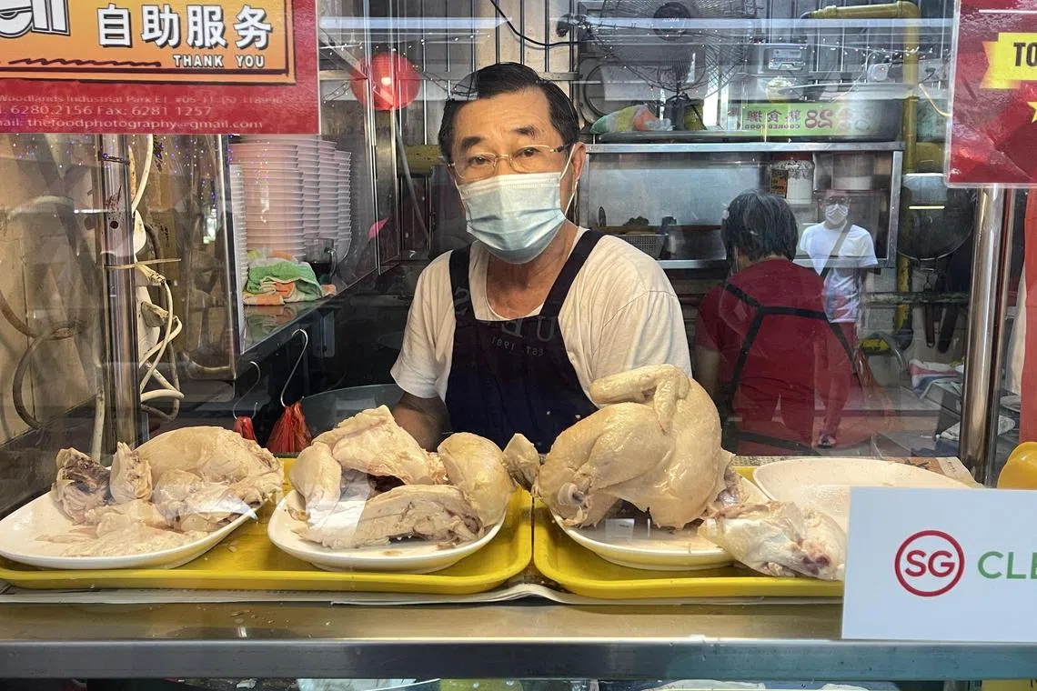 Mr Raymond Yip, stall owner of Tiong Bahru Wah Yuen Porridge, died on Feb 15. He had operated the stall with his wife, Madam Sheila Ter. Photos taken in February 2022

Byline: Hedy Khoo