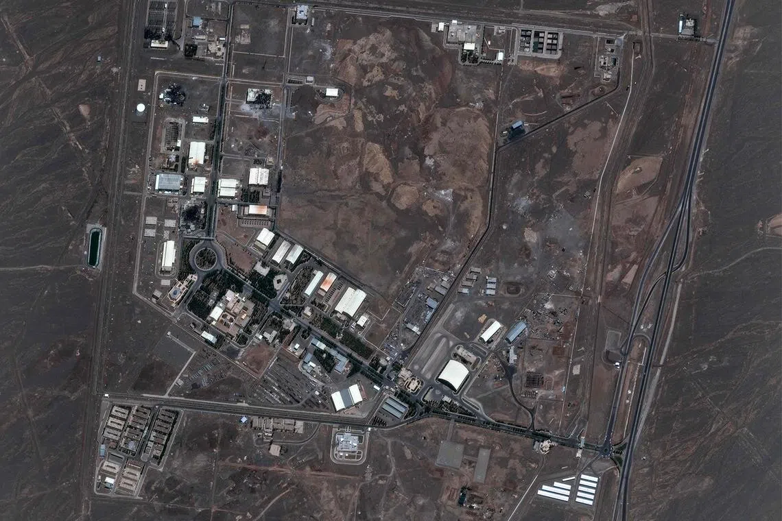 The Natanz nuclear facility, which represents a cornerstone of Iran’s nuclear programme, pictured on June 14, a day after it was hit by Israeli strikes.