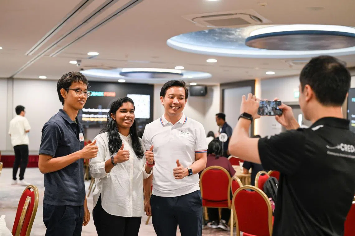 Minister of State for Culture, Community and Youth Alvin Tan (right) said that youth can help to shape a culture of mutual respect and understanding.