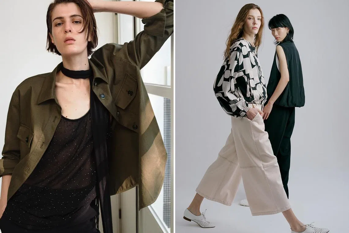 Female models wearing MO&Co. and Giordano Ladies’ collection
