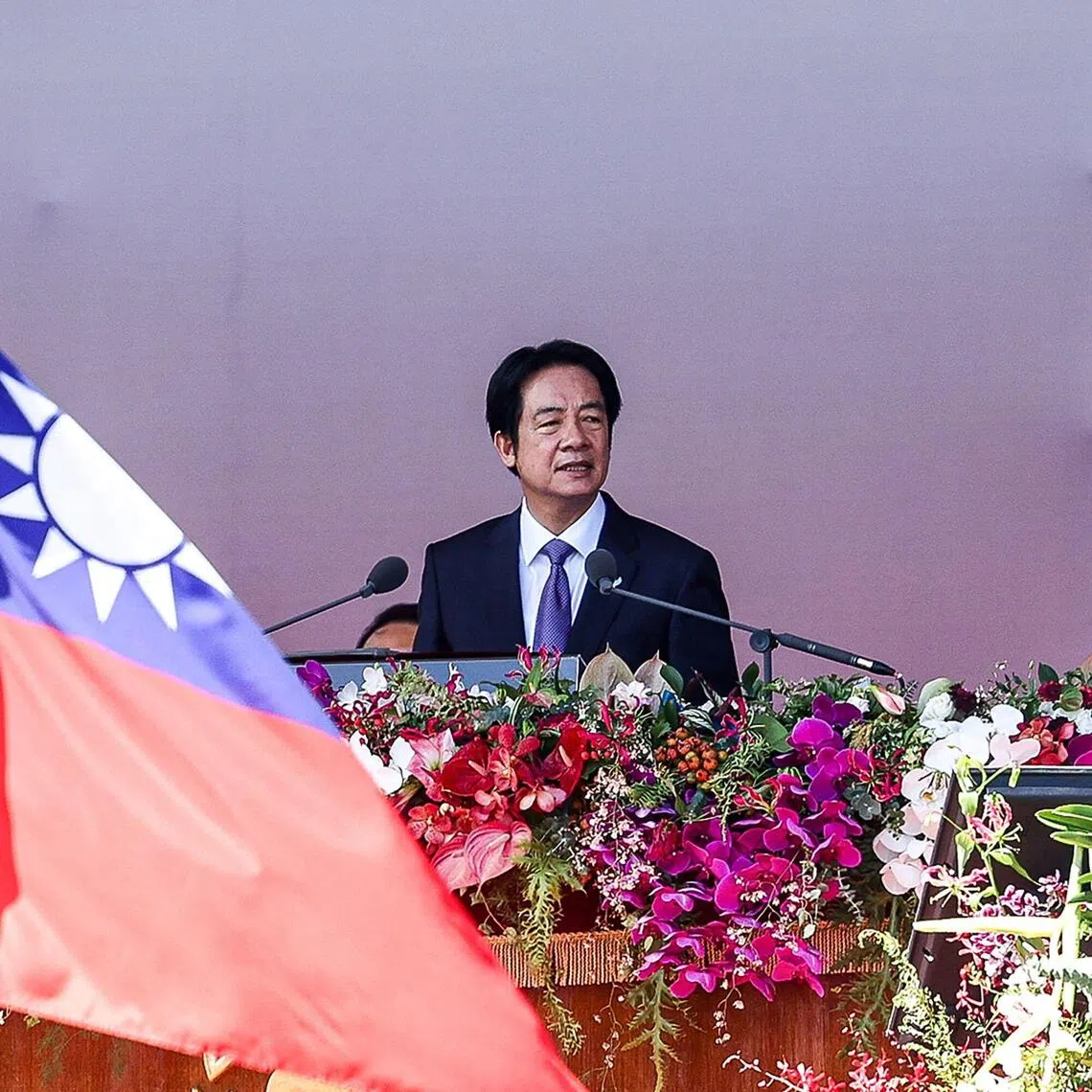 Taiwanese President Lai Ching-te steered clear of repeating the two lines that “really angered Beijing in the past”, said an analyst.