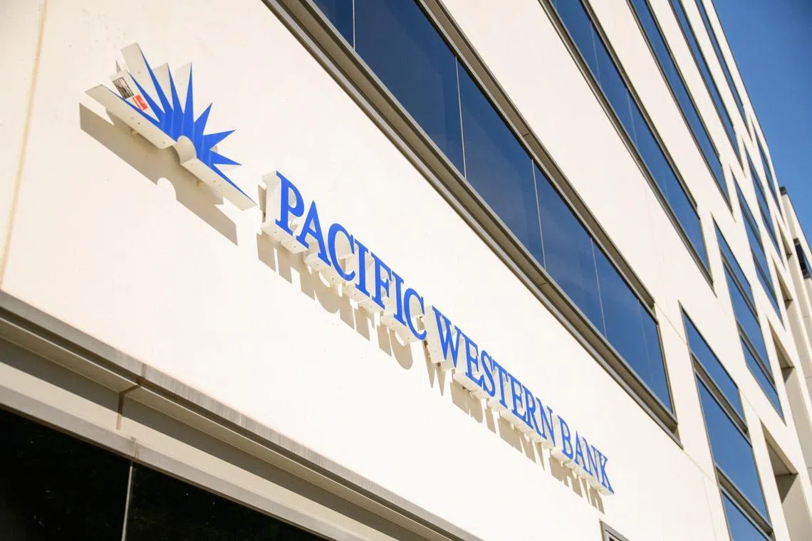 The S&P 600 bank index dropped over 3 per cent on Thursday as PacWest Bancorp shares tumbled over 50 per cent.