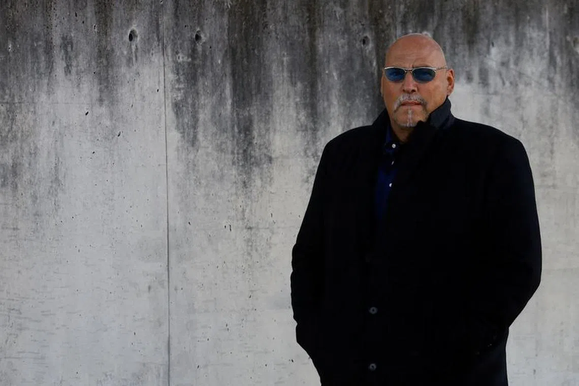 FILE PHOTO: Frank Hanebuth, former leader of the "Hell's Angels" chapter in Hannover, arrives for his trial at the High Court in San Fernando de Henares, outside Madrid, Spain, January 23, 2023. REUTERS/Susana Vera/File Photo