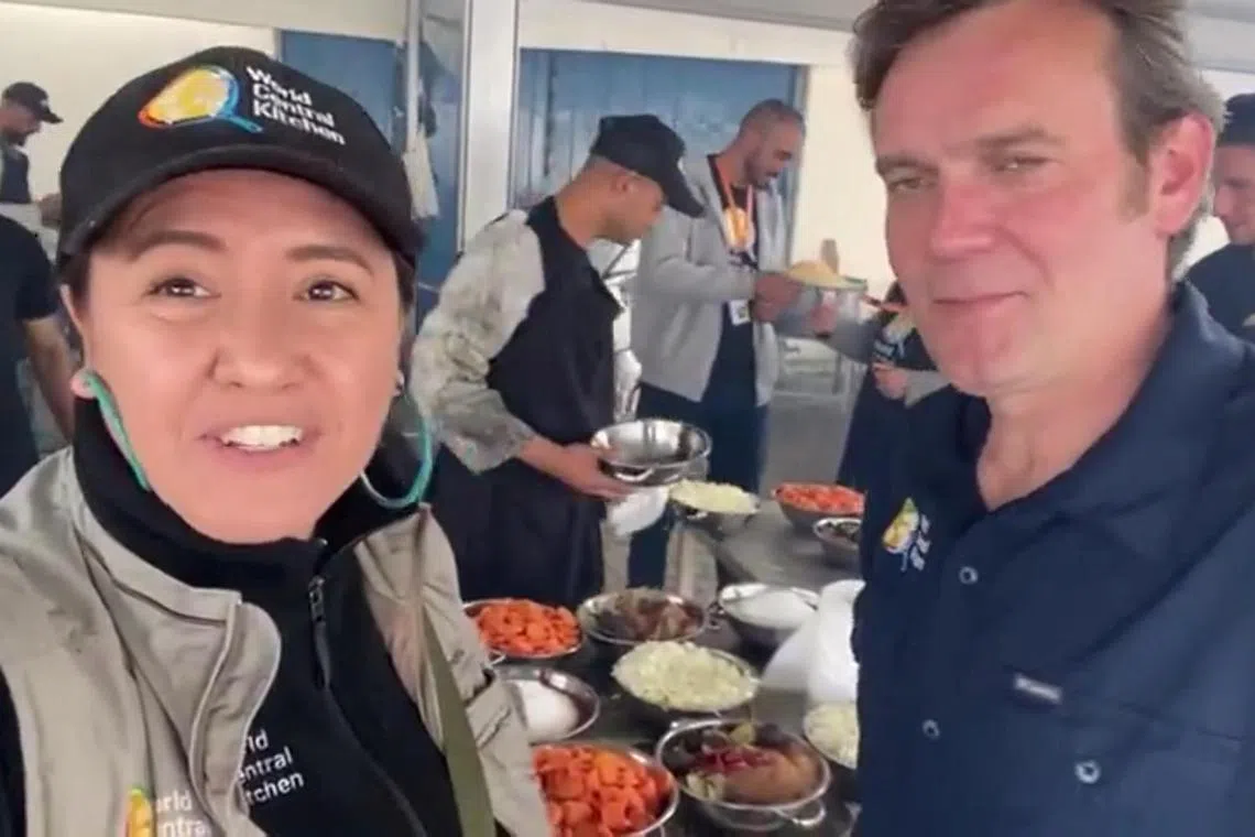 Australian World Central Kitchen (WCK) aid worker Lalzawmi "Zomi" Frankcom (left) was among the employees, killed in an Israeli airstrike.