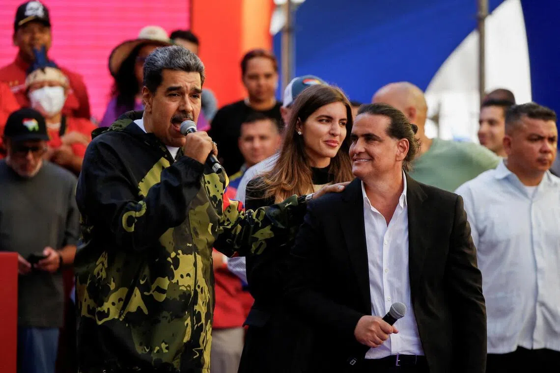 Businessman Alex Saab (right) was arrested in Caracas in February during a joint operation by US and Venezuelan authorities.