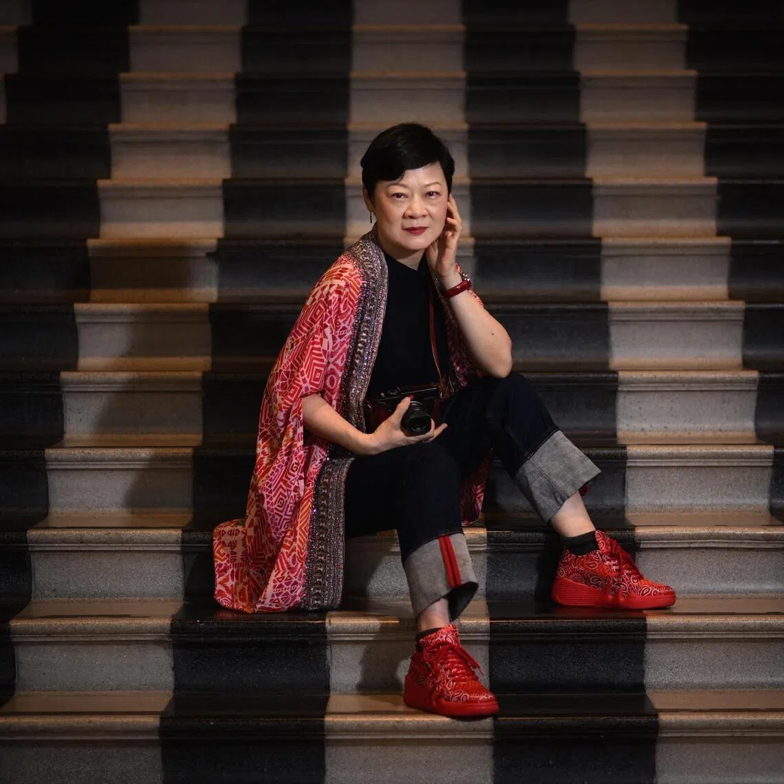 Dr Chua Yang, a photographer and the daughter of artist Chua Mia Tee, at the National Gallery on March 4, 2026.