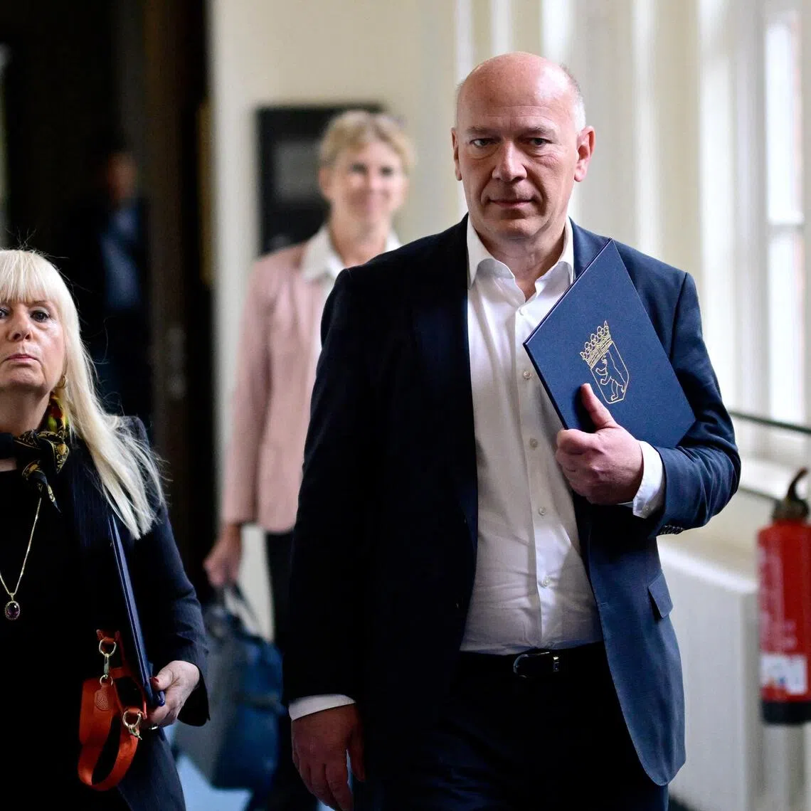 Berlin’s outgoing Mayor Kai Wegner (right) announced the German capital’s withdrawal from an Olympic hosting bid at a press conference on Sept 24.