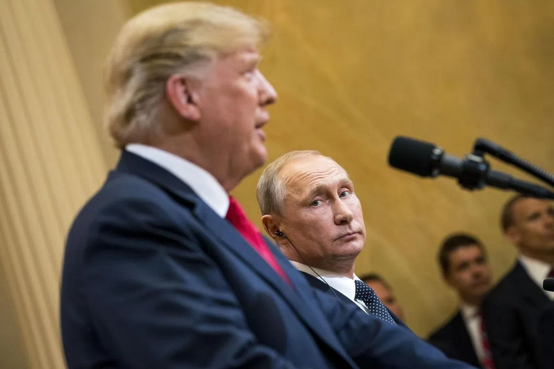 Mr Donald Trump has repeatedly praised Russian leader Vladimir Putin, whose hyper-masculine style and professed attachment to traditional values has increasingly found favor among some US Christian conservatives.