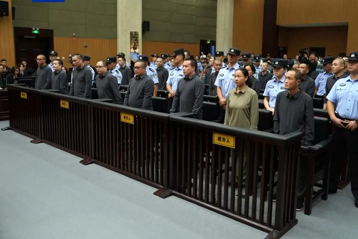 The 11 people executed on Jan 29 were sentenced to death in September by a court in the eastern Chinese city of Wenzhou.