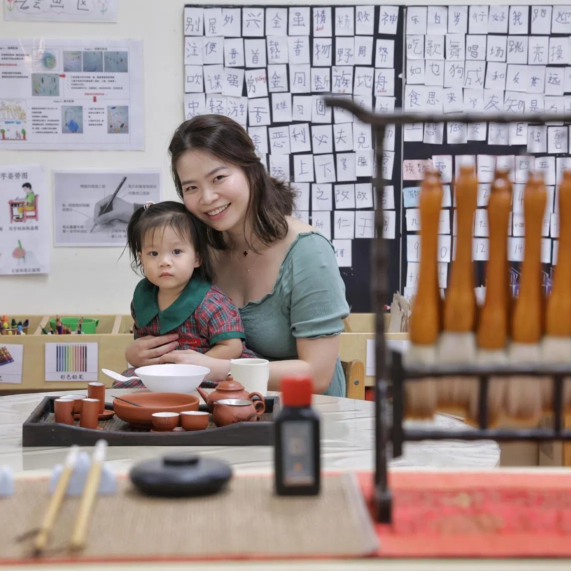 Lawyer Chua Shi Ying enrolled her daughter Hailey Ho at EtonHouse Zhong Hua Pre-school in the hope that the two-year-old will get a good foundation in Chinese. 