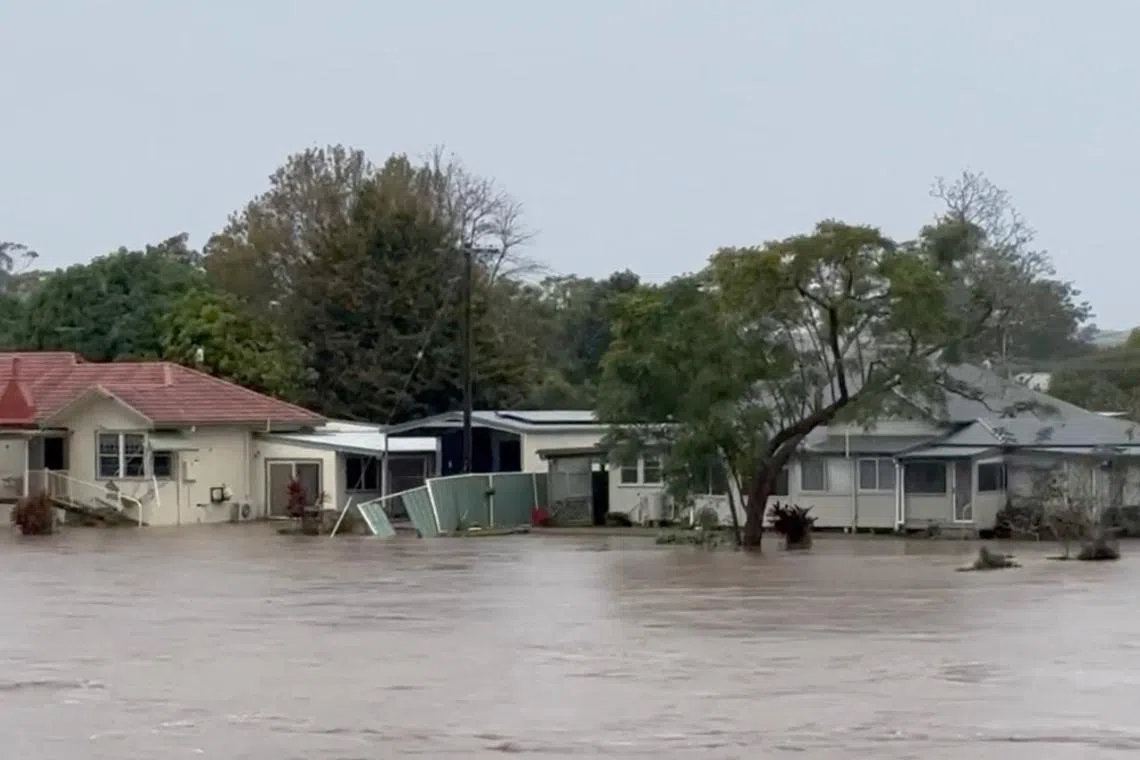 In Taree, one of the worst-hit towns, the swollen Manning River broke a 96-year record.