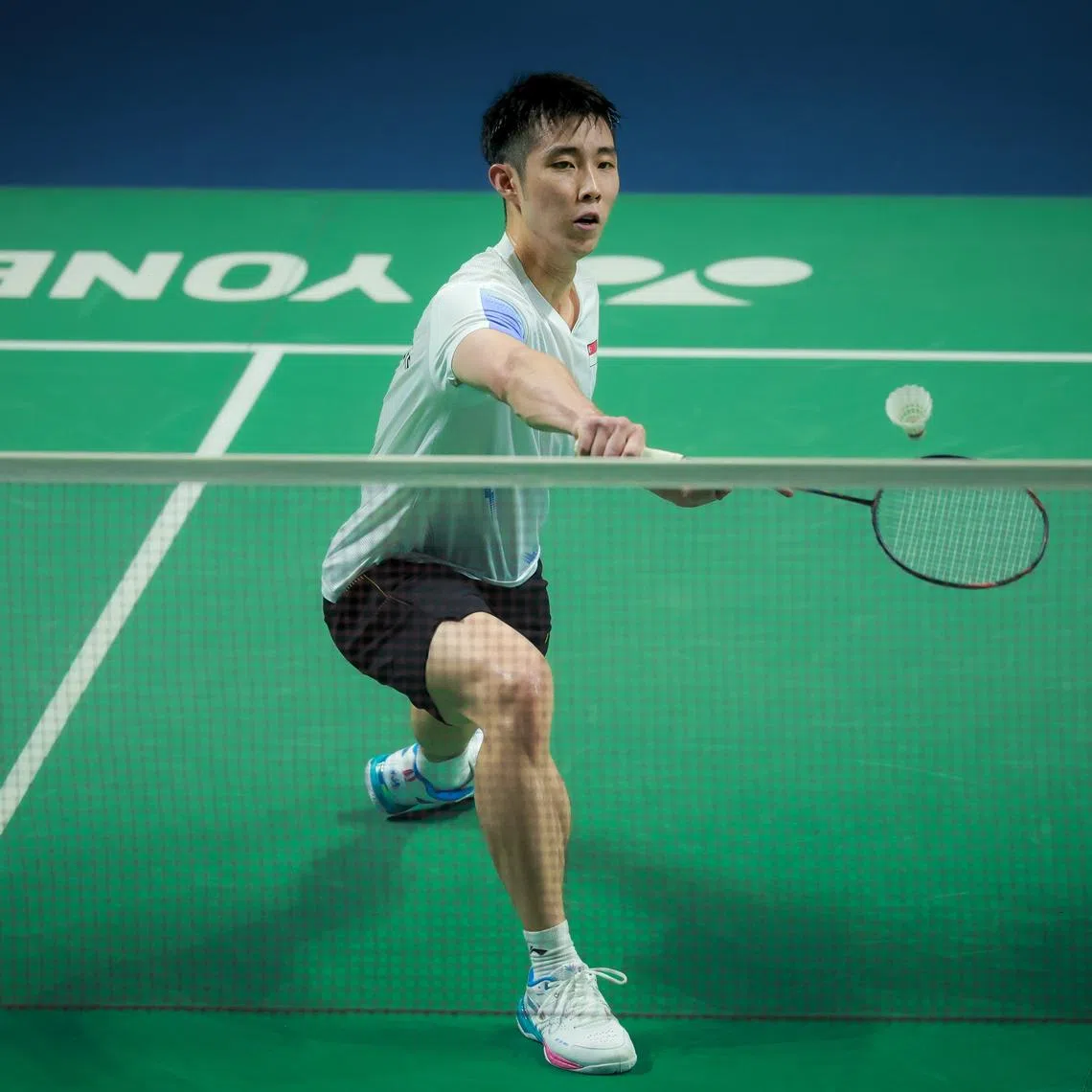National badminton star Loh Kean Yew at the Thammasat University Gymnasium during the Thailand Southeast Asian Games in Bangkok, on Dec 7, 2025.