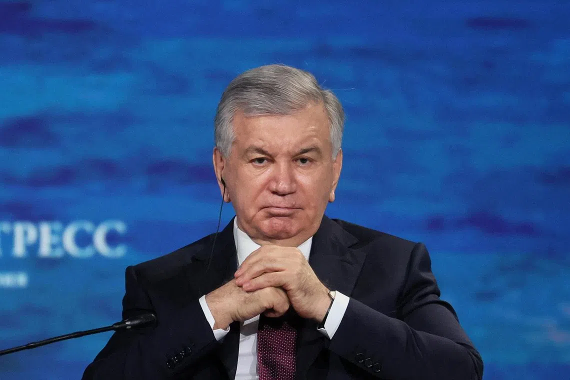 Uzbek president pledges continued reforms, tax-free zone at Tashkent forum