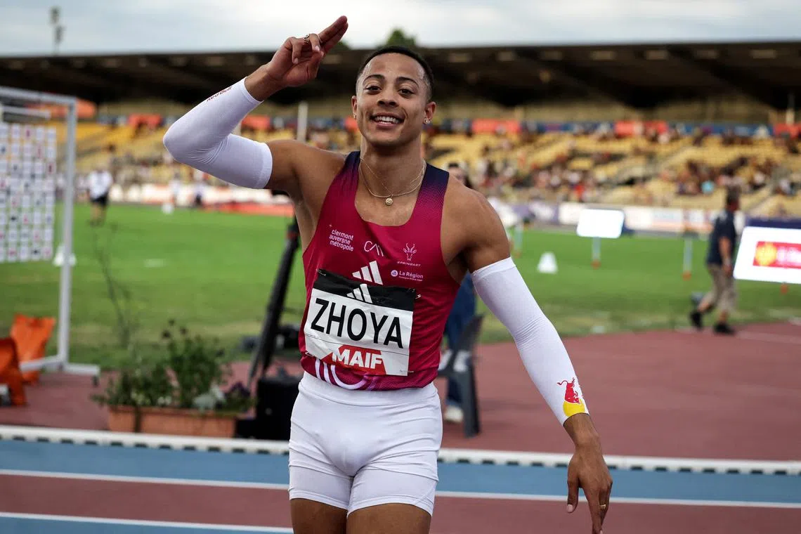 France's Sasha Zhoya told designers of the French team’s outfit that he wanted to wear a skirt instead of a pair of trousers.