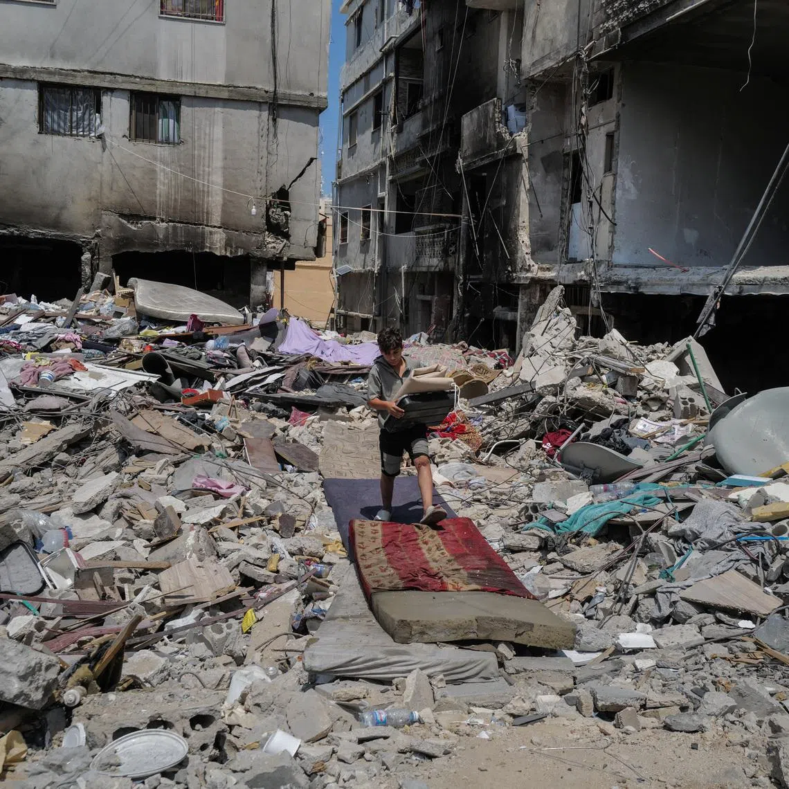 A building destroyed in an Israeli air strike in Tyre, Lebanon, on July 5.