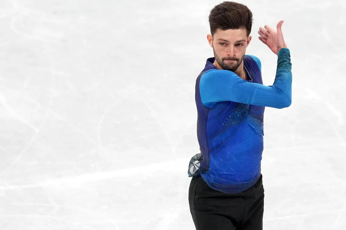 FILE PHOTO: 2022 Beijing Olympics - Figure Skating - Men Single Skating - Free Skating - Capital Indoor Stadium, Beijing, China - February 10, 2022. Brendan Kerry of Australia in action. REUTERS/Aleksandra Szmigiel/File Photo