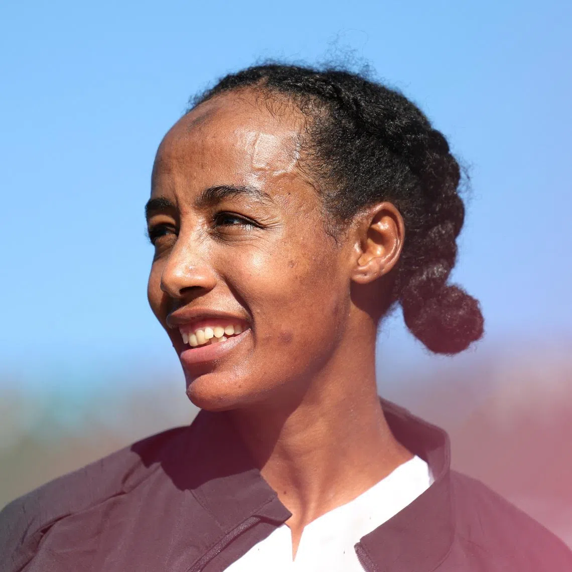 Athletics - Sydney Marathon - Sydney, Australia - August 31, 2025 Netherlands' Sifan Hassan celebrates after winning the Sydney Marathon. REUTERS/Hollie Adams