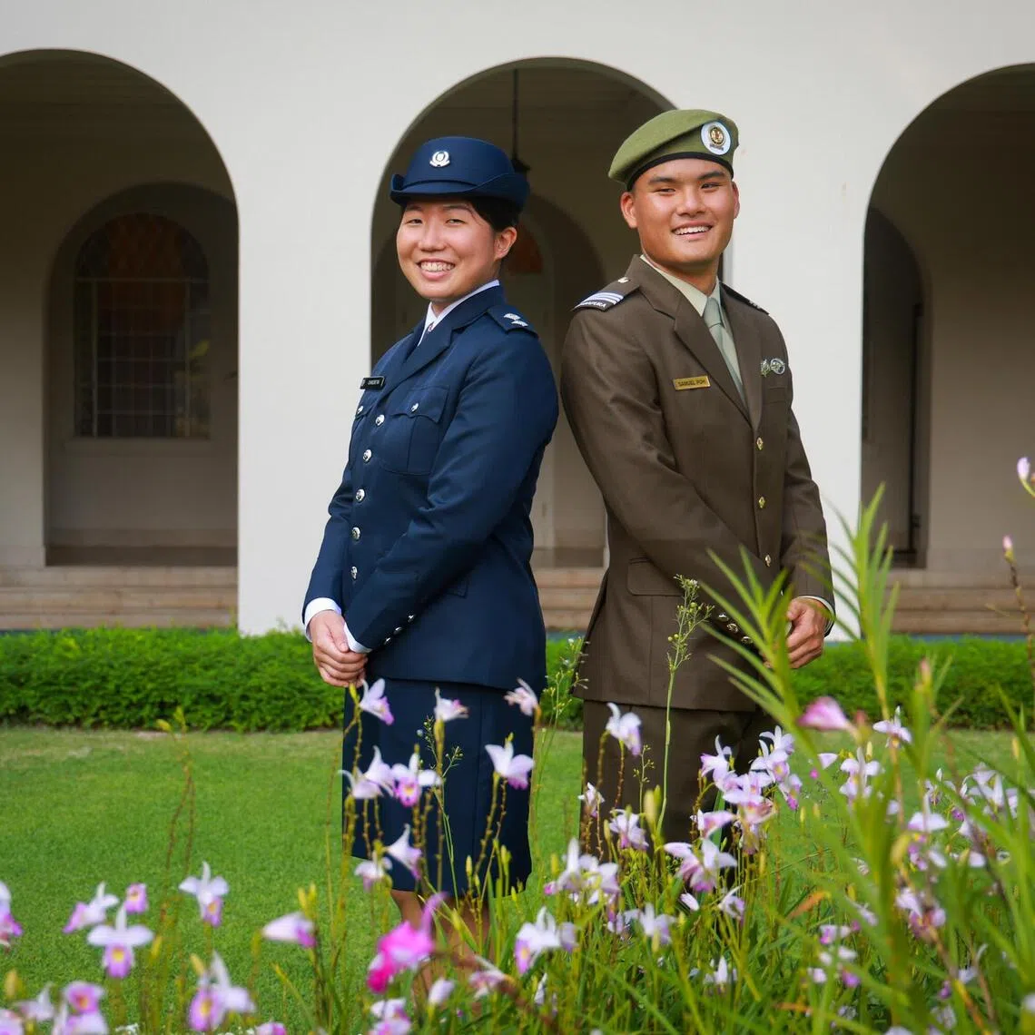 Charlene Tan (left) and Samuel Poh are the two recipients of the 2026 President’s Scholarship.