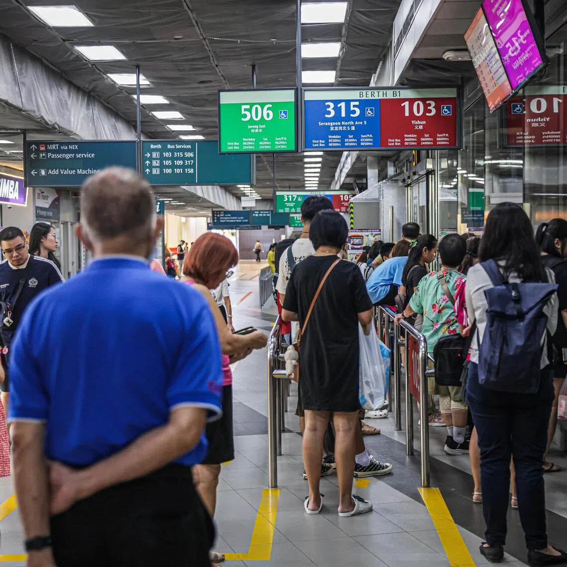 Generic photo of commuters at Serangoon Bus Interchange on Dec 23, 2025. 

The Land Transport Authority has called a new tender for the Serangoon-Eunos bus package.