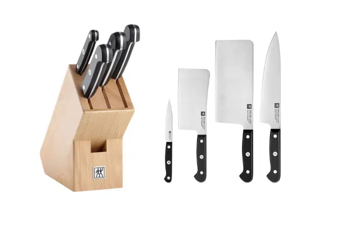 ZWILLING Gourmet 5-piece Natural Beech Wood Knife Block Set