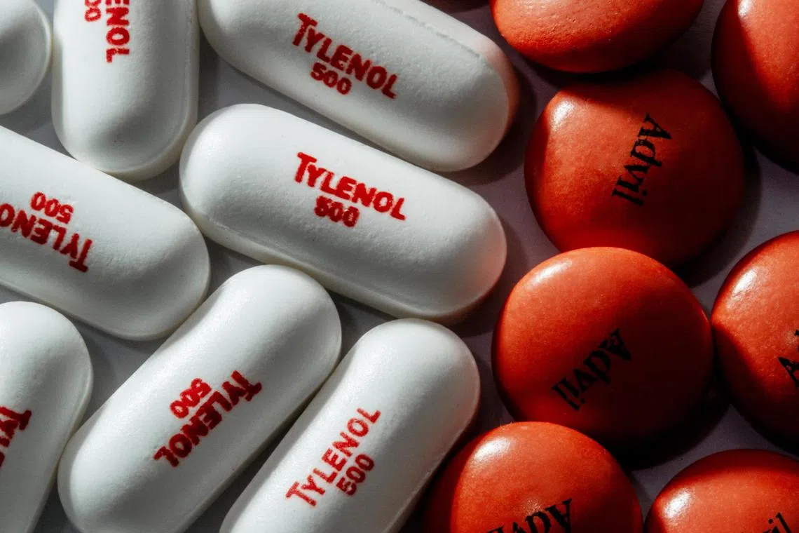 Tylenol and Advil. Different classes of pain relievers work in different ways. 