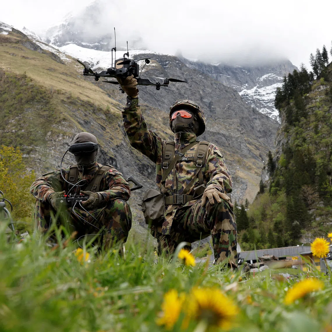 Switzerland trains and conducts joint exercises with NATO, even though it is not a member of the security alliance.