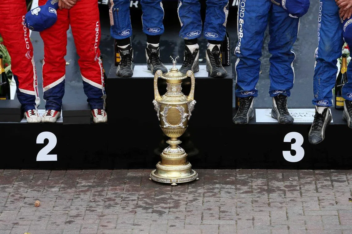 Rallying - Rally of Great Britain - Wales - 16/9/12 
Cardiff - Finish - General view of the trophy after the Rally of Great Britain  
Mandatory Credit: Action Images/Steven Paston/File Photo