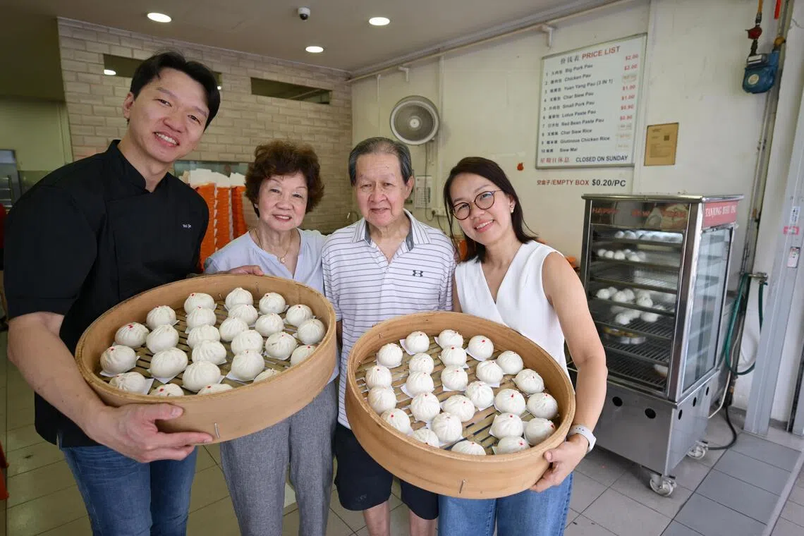 The Yap family, which is behind Tanjong Rhu Pau – (from left) Mr Yap Wei Jie, his mother Hoon Poh Choo, his father Yap Peng Wah and his sister Yap Hsiao Cheng.