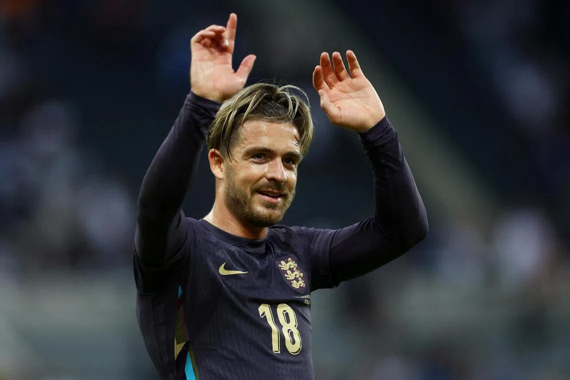 Soccer Football - International Friendly - England v Bosnia and Herzegovina - St James' Park, Newcastle, Britain - June 3, 2024
England's Jack Grealish celebrates after the match Action Images via Reuters/Lee Smith