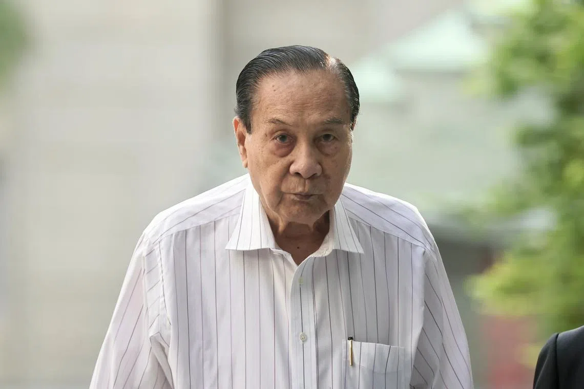 Ng Siak Hai (above) was charged with causing the death of Mr Ng Thit Hung, by driving the car without due care and attention to other road users.