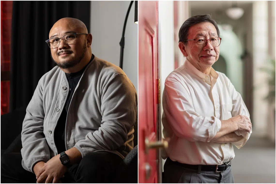 The Cultural Medallion was presented to Toy Factory Productions’ Goh Boon Teck (left) and painter Nai Swee Leng.