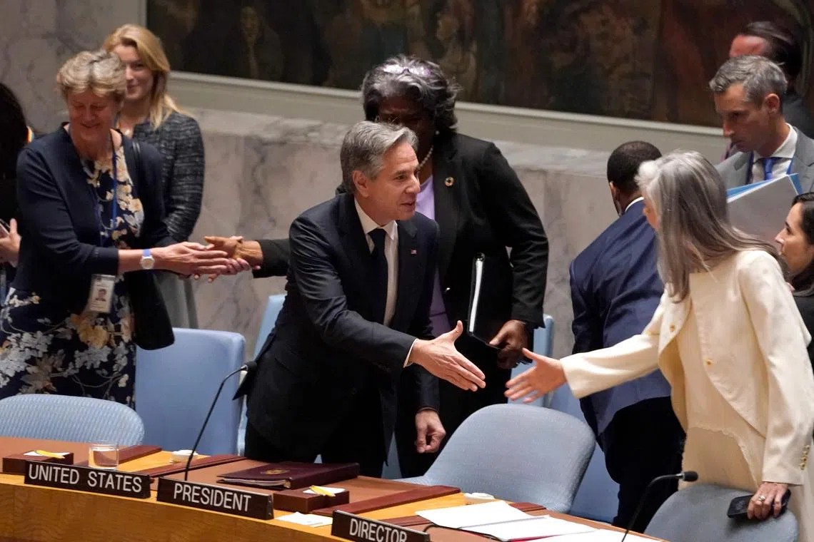 US Secretary of State Antony Blinken will open a debate on famine and conflict-induced global food insecurity at the UN.