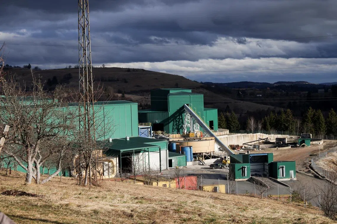 The newly opened facility of a silver mine stands as concern grows in the communities located in the village of Tisovci near Vares, Bosnia and Herzegovina, February 14, 2026. Recent tests have detected lead in the blood of more than 300 nearby residents, fueling fear and uncertainty about the future of the town. REUTERS/Amel Emric