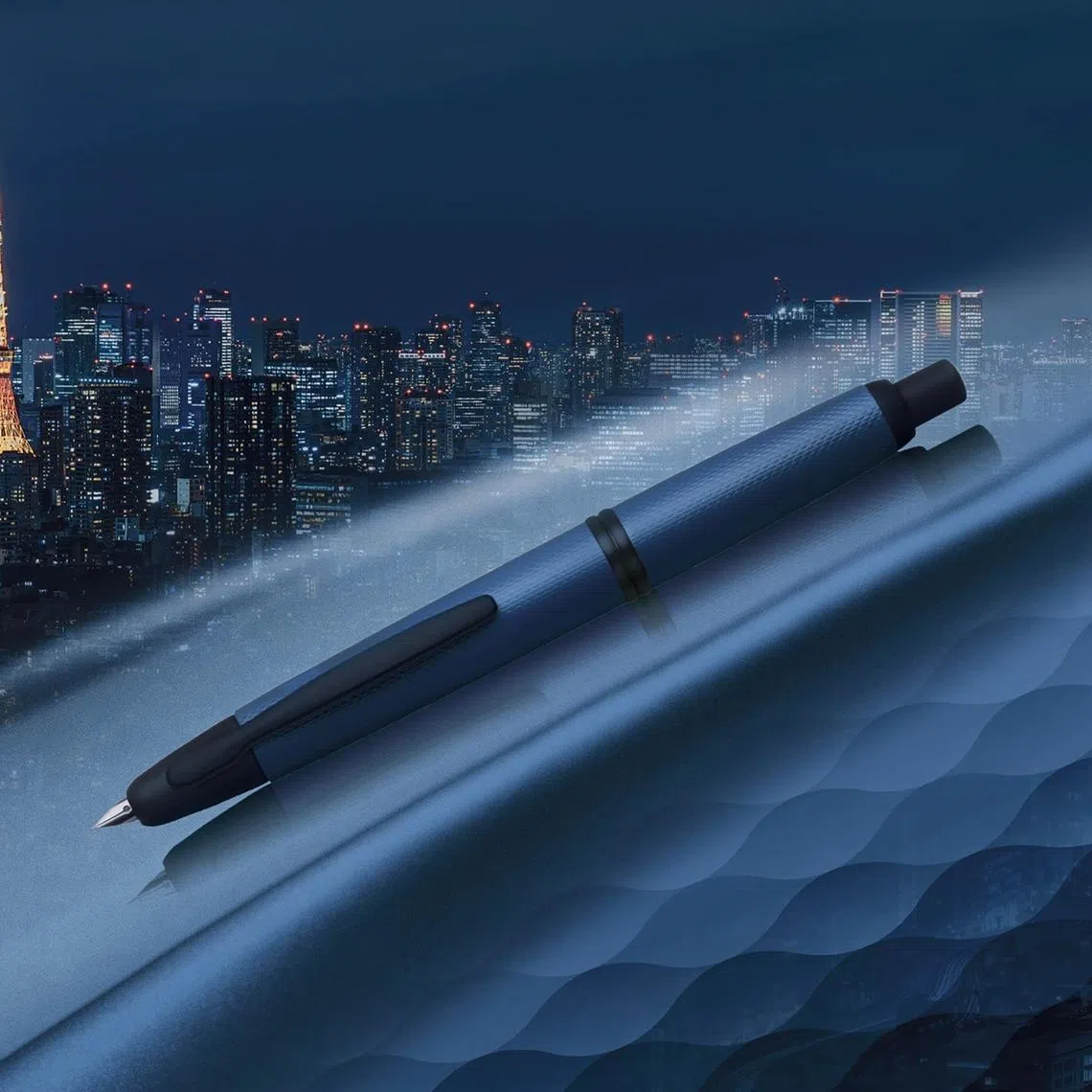 Only 2,025 of the Midnight Fountain Pen will be available worldwide. 
