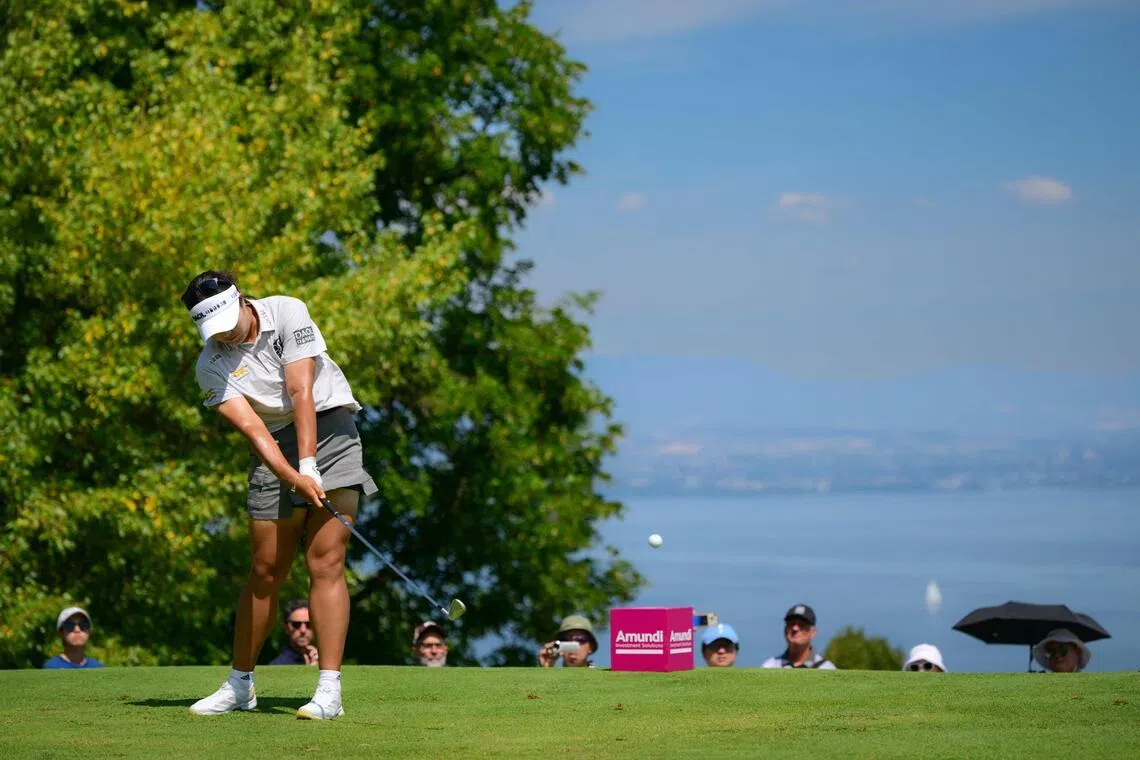 South Korea’s Ryu Hae-ran competing during the third round of the Amundi Evian Championship in France on July 11.