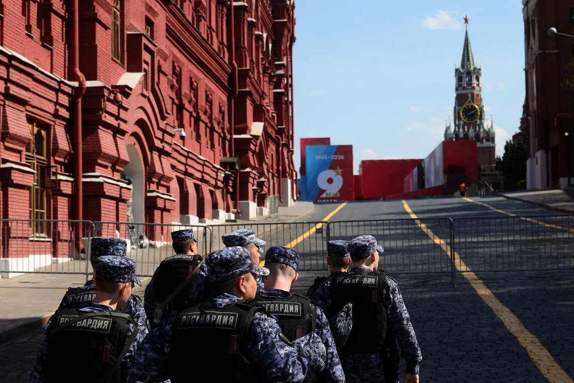 Russia has threatened to retaliate if Ukraine disrupts its May 9 World War II commemorations in Moscow.