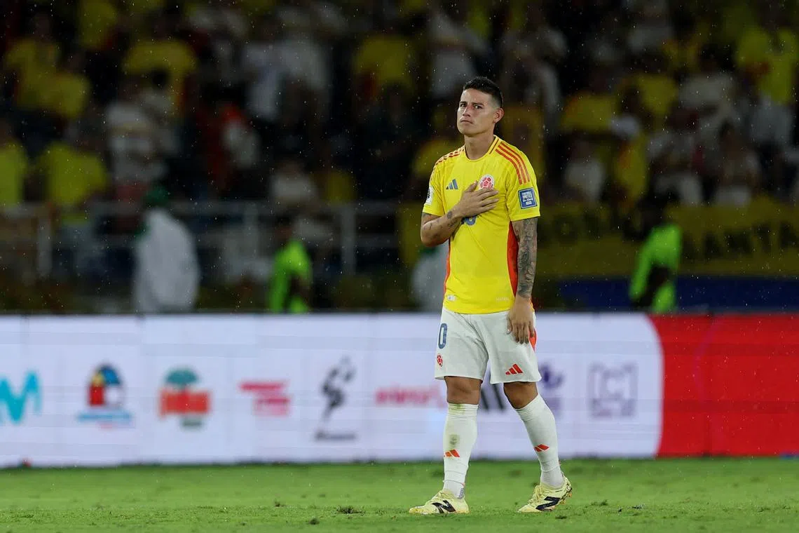 Rodriguez leads Colombia squad for Croatia, France friendlies