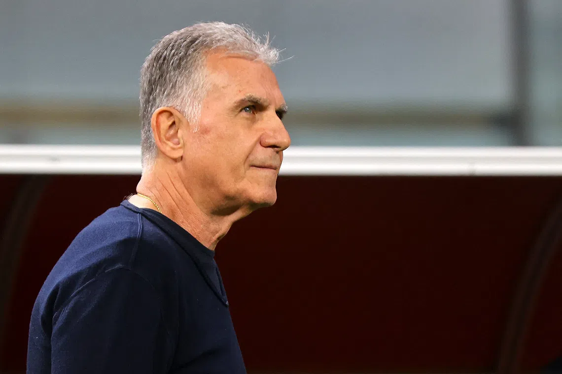 Soccer Football - World Cup - AFC Qualifiers - Group A - Qatar v Afghanistan - Khalifa International Stadium, Doha, Qatar - November 16, 2023 Qatar coach Carlos Queiroz before the match REUTERS/Ibraheem Al Omari